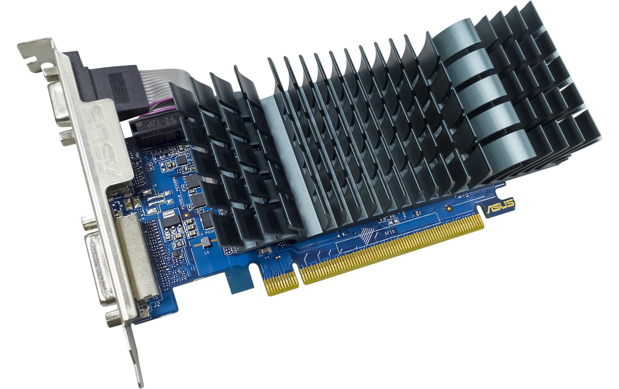 ASUS GeForce GT 710 EVO - Grafikkarten - GF GT 710 - 2 GB DDR3 - PCIe 2.0 Low-Profile - DVI, HDMI, D-Sub - ohne Lüfter