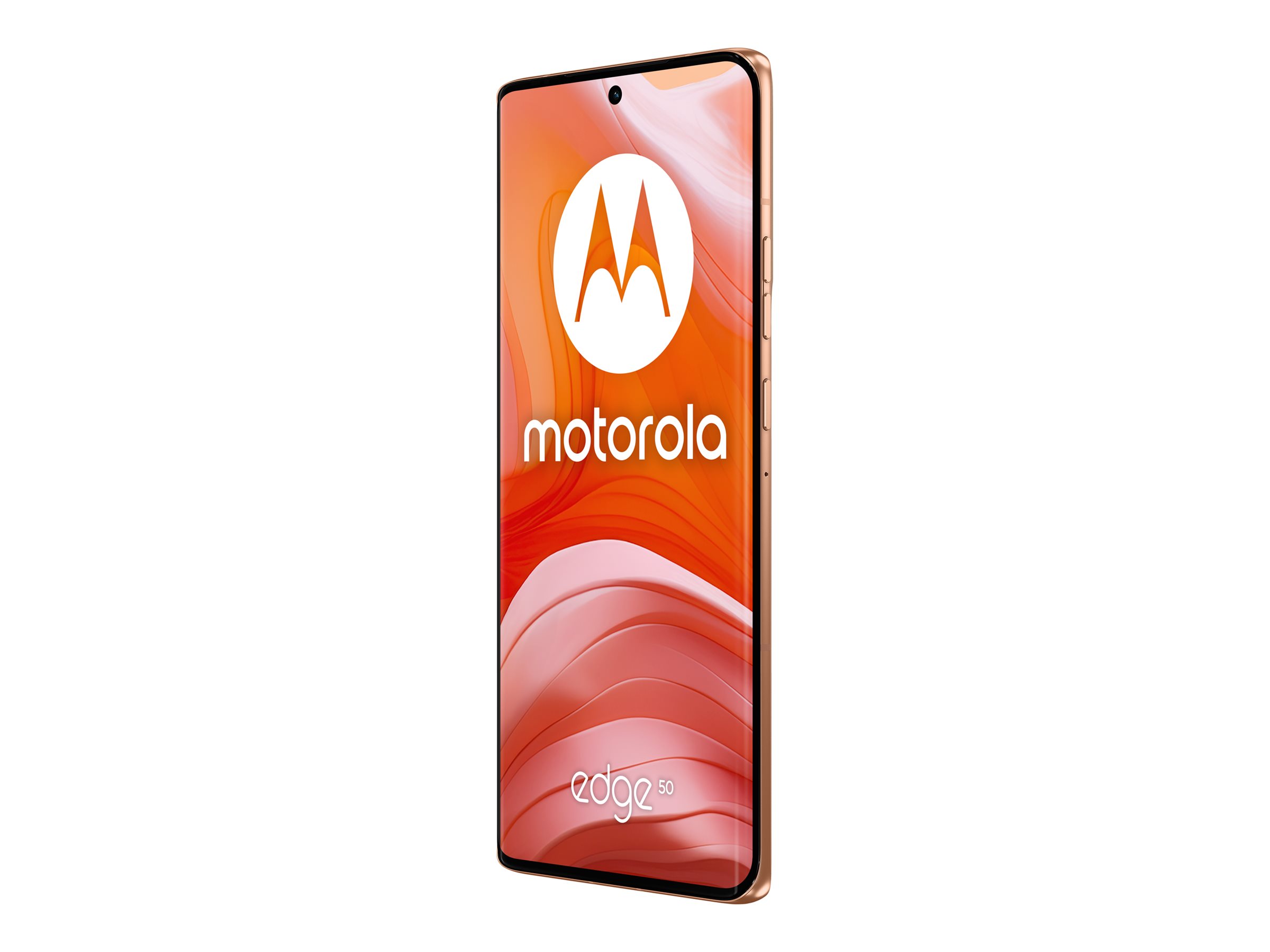Motorola Edge 50 - 5G Smartphone - Dual-SIM - RAM 12 GB / Interner Speicher 512 GB - pOLED-Display - 6.67" - 2712 x 1220 Pixel (120 Hz) - Triple-Kamera 50 MP, 13 MP, 10 MP - front camera 32 MP - Peach Fuzz