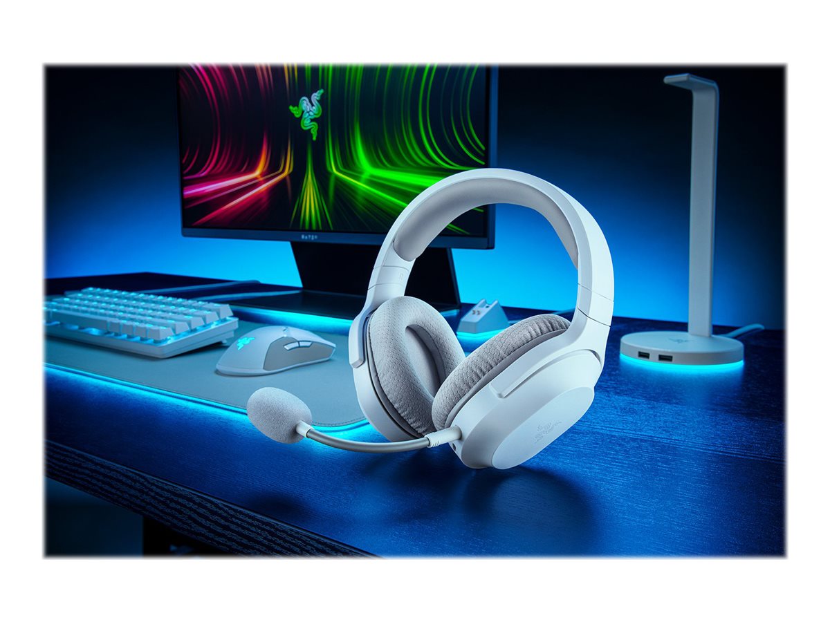 Razer Barracuda X - Headset - ohrumschließend - Bluetooth / 2,4 GHz Funkfrequenz - kabellos, kabelgebunden - 3,5 mm Stecker, USB-C - Geräuschisolierung - Quecksilber