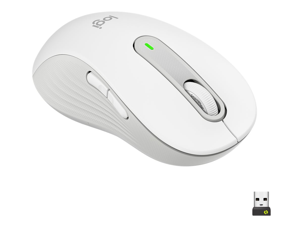 Logitech Signature M650 Large - Maus - Größe L - 2.4 GHz
Bluetooth - Off-White