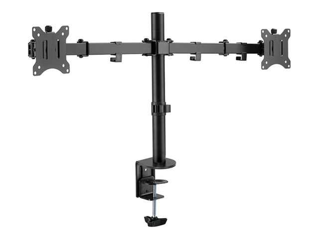 LogiLink Befestigungskit - einstellbarer Arm - für 2 LCD-Displays - Schwarz