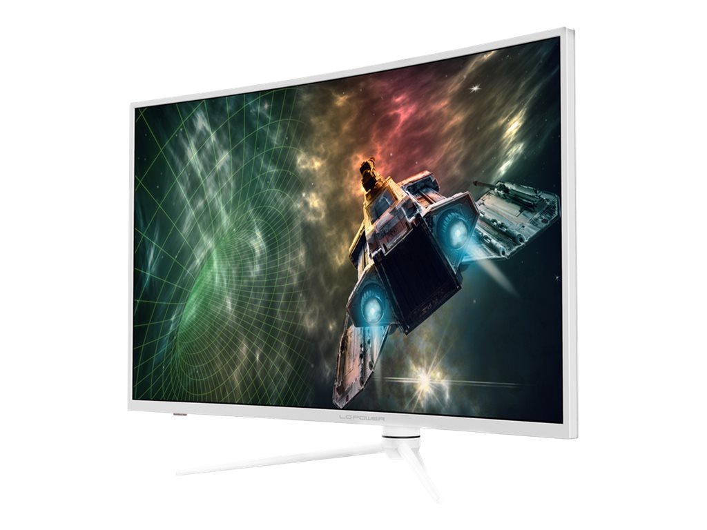 LC Power - LED-Monitor - gebogen - 97.79 cm (38.5") - 2560 x 1440 QHD @ 165 Hz - VA - 350 cd/m² - 3000:1 - DisplayHDR 400 - 1 ms - 2xHDMI, 2xDisplayPort - weiß