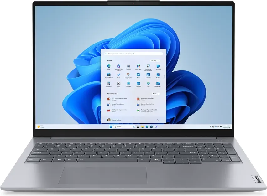Lenovo ThinkBook 16 G7 ARP 21MW 40.6 cm (16") Notebook - AMD Ryzen 5 7535HS / 3.3 GHz - Win 11 Pro - Radeon 660M - 32 GB RAM - 1 TB SSD NVMe - IPS 1920 x 1200 - Wi-Fi 6E, Bluetooth - Arctic Grey - kbd: Deutsch