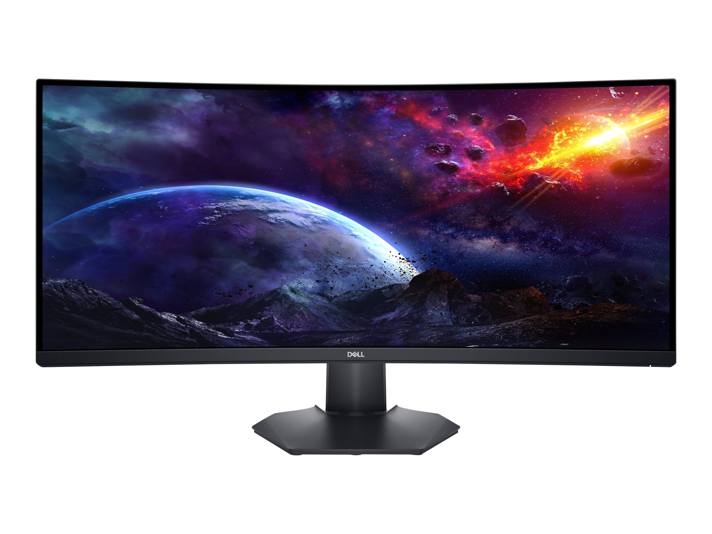 Dell 34 Gaming Monitor S3422DWG - LED-Monitor - Gaming - gebogen - 86.42 cm (34") - 3440 x 1440 WQHD @ 144 Hz - VA - 400 cd/m² - 3000:1 - 1 ms - 2xHDMI, DisplayPort