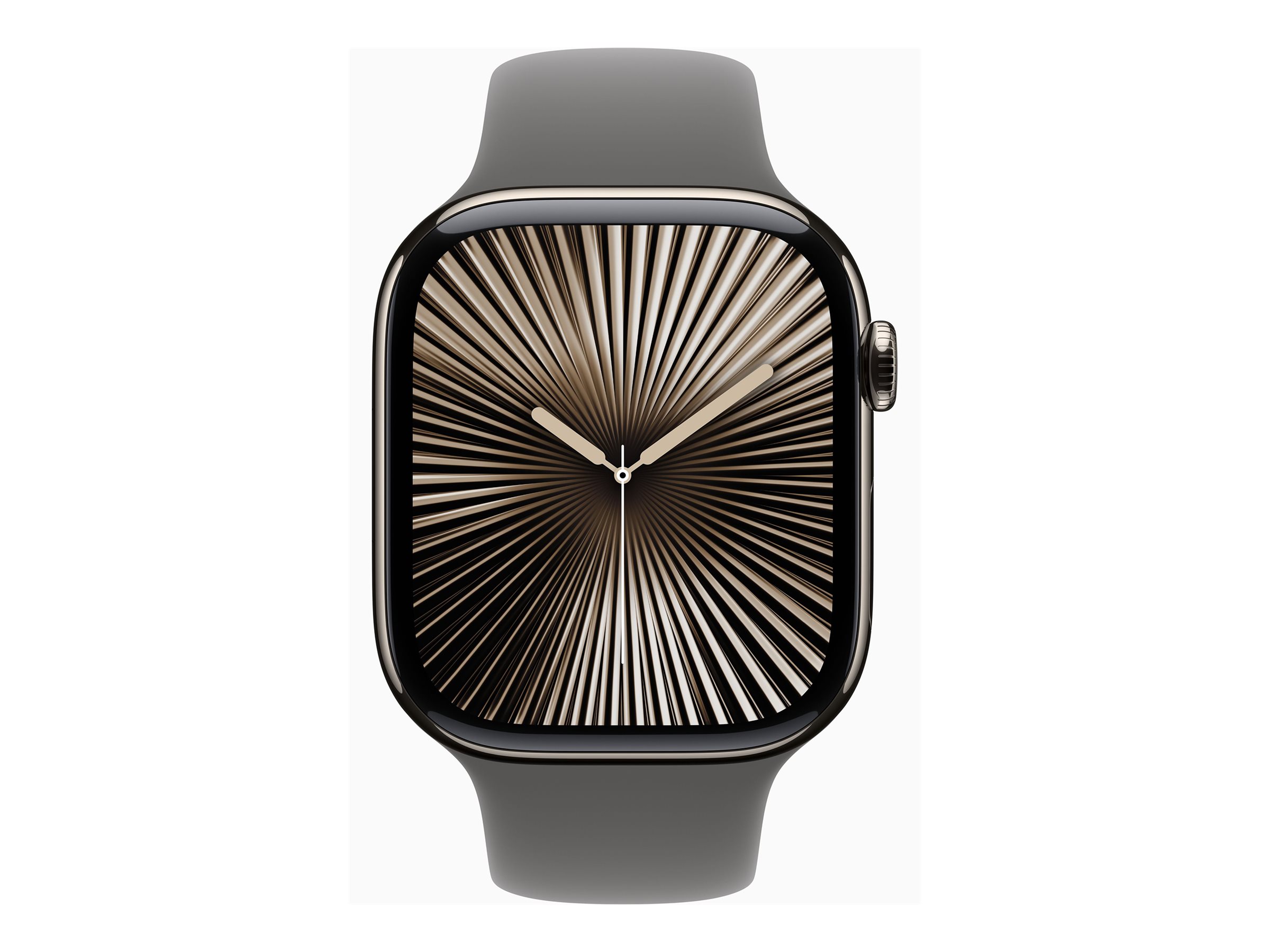 Apple Watch Series 10 GPS + Cellular 46mm Natural Titanium Case mit Stone Grey Sport Band - S/M (MWY93QF/A)
ArtNr: 100503381B
