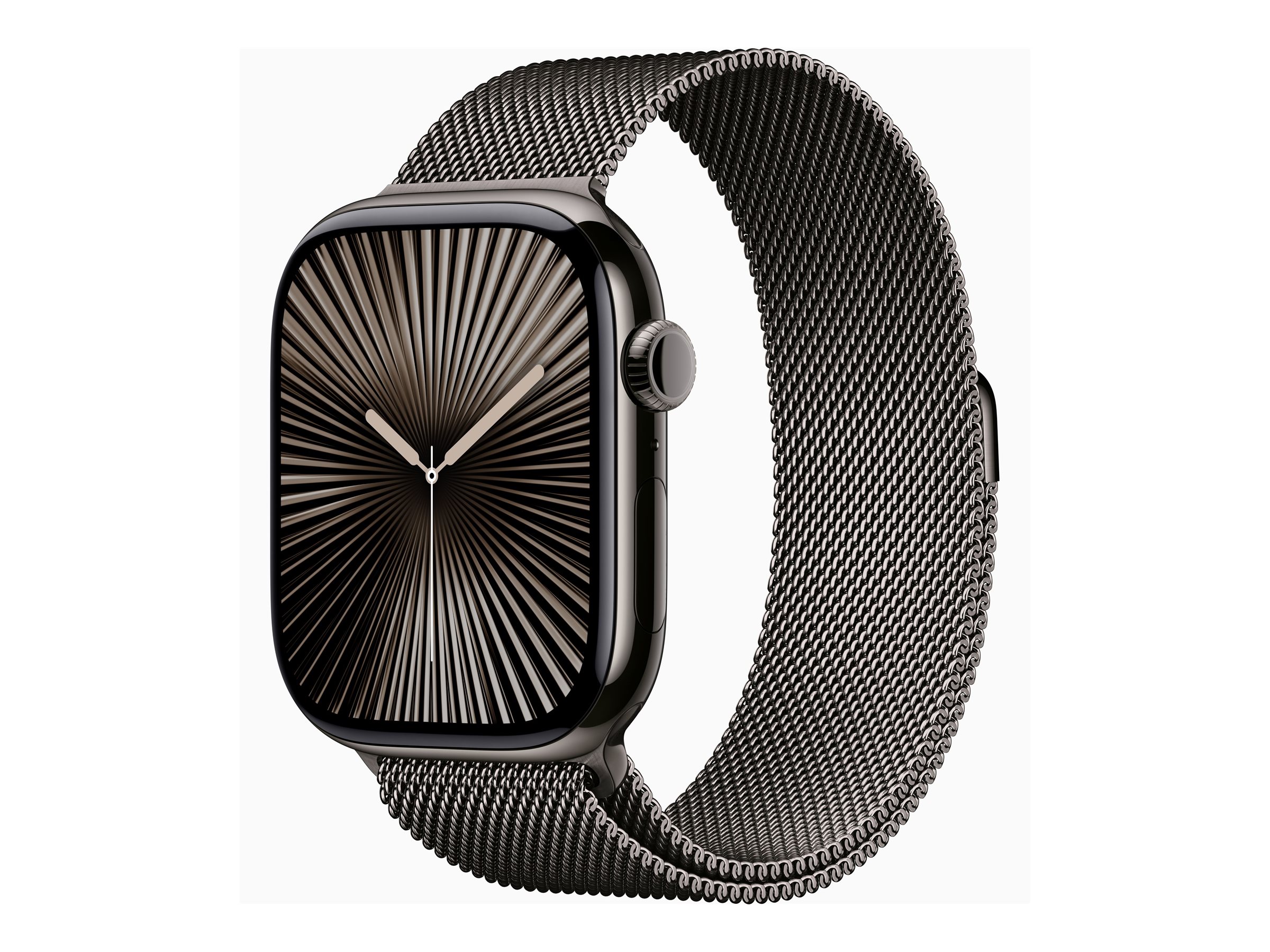 Apple Watch Series 10 GPS + Cellular 46mm Slate Titanium Case mit Slate Milanese Band - M/L (MWYW3QF/A)