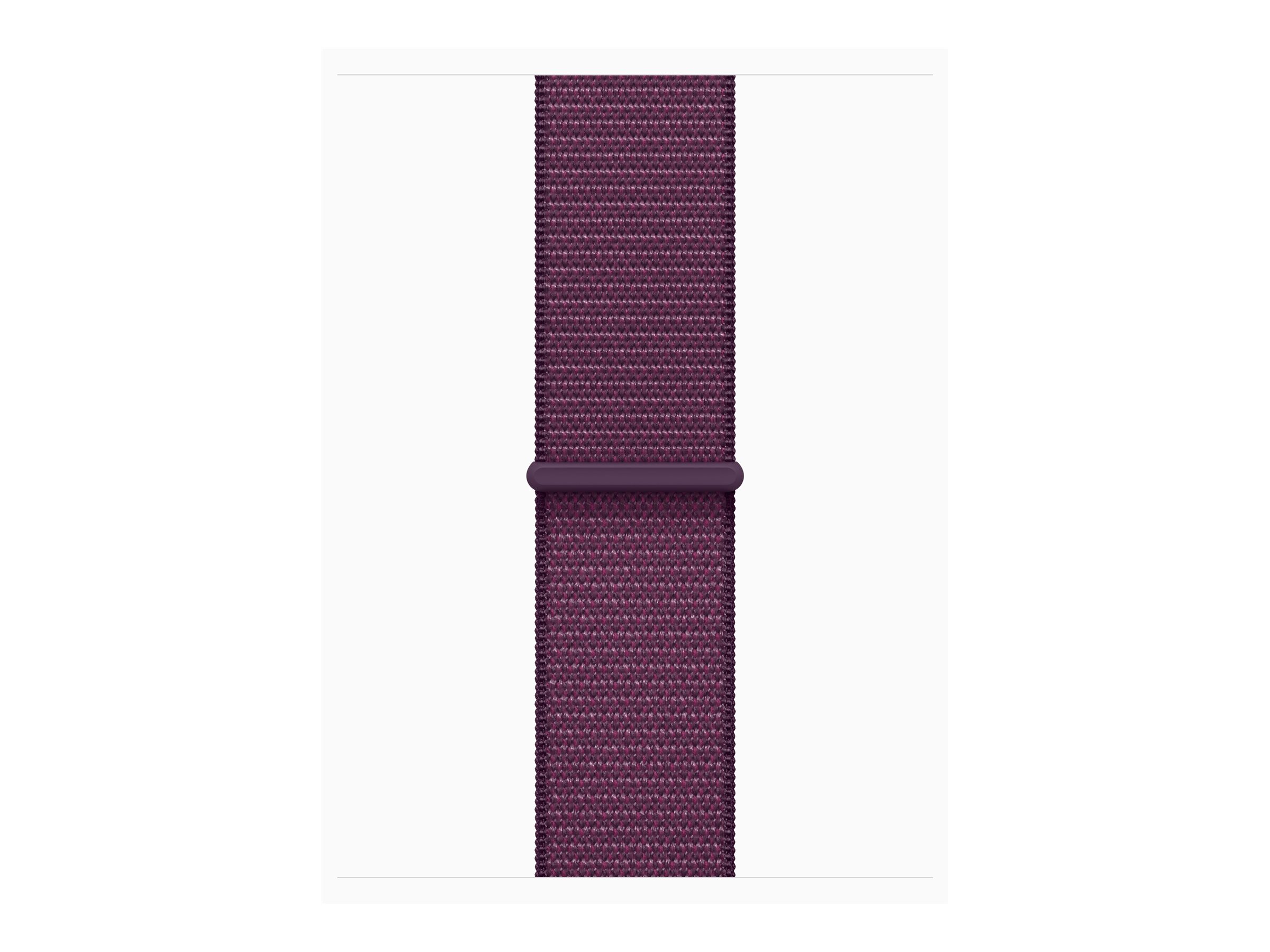 Apple Watch Series 10 GPS + Cellular 42mm Rose Gold Aluminium Case mit Plum Sport Band (MWXC3QF/A)