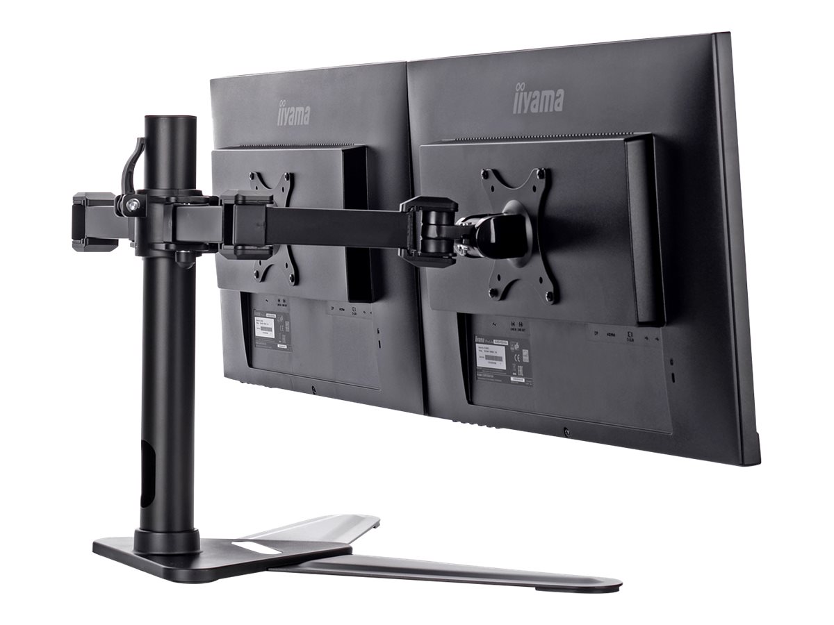 Iiyama DS1002D-B1 Aufstellung - einstellbarer Arm - für 2 Monitore - Schwarz