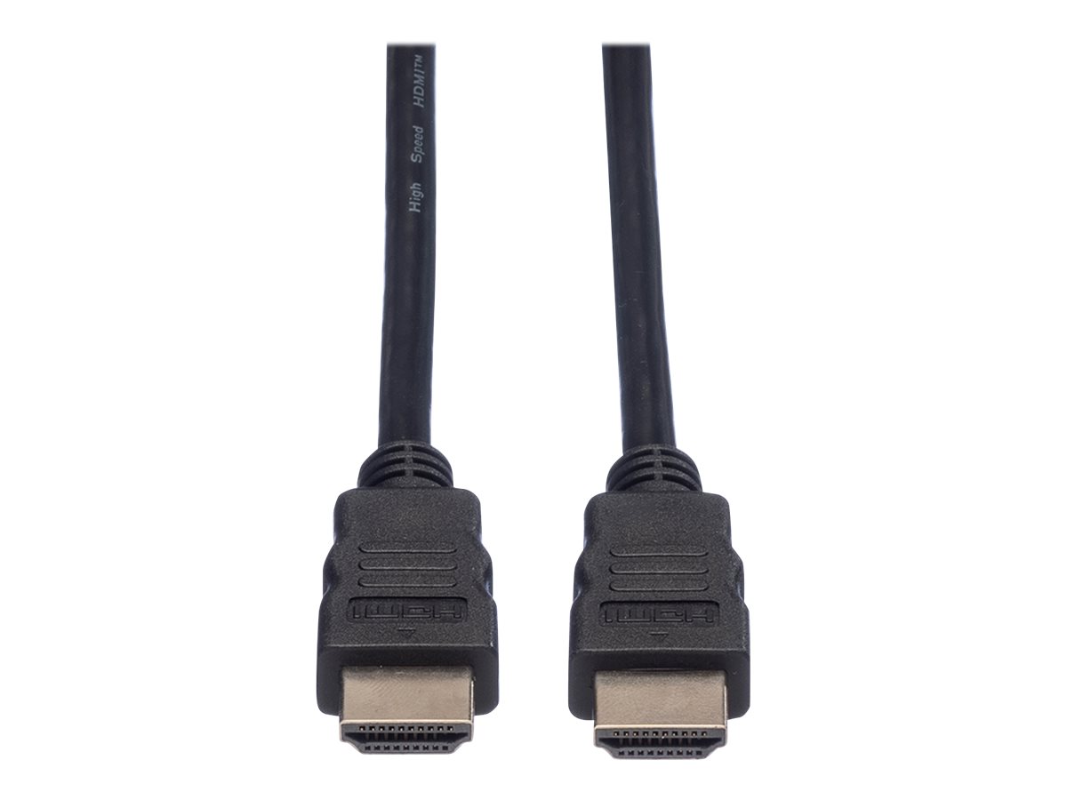 Roline - HDMI-Kabel mit Ethernet - HDMI männlich zu HDMI männlich - 30 m - abgeschirmt - Schwarz