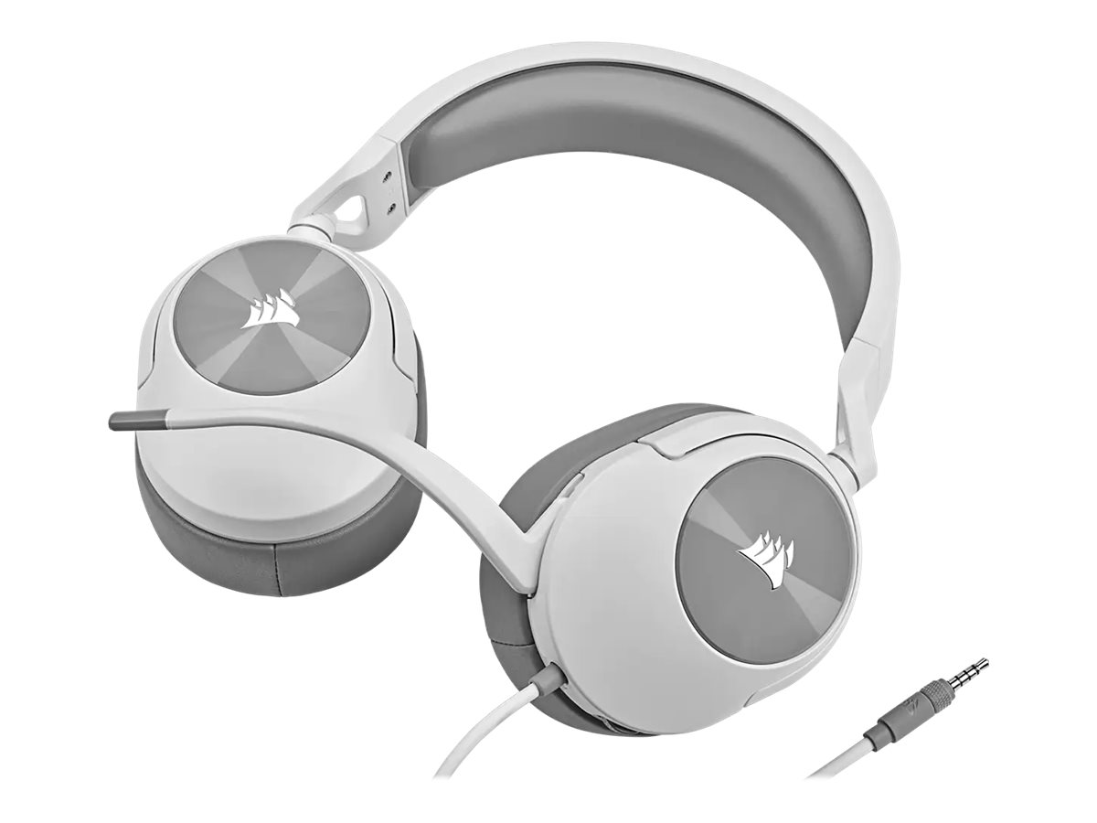 CORSAIR Gaming HS55 STEREO - Headset - ohrumschließend - kabelgebunden - 3,5 mm Stecker - weiß