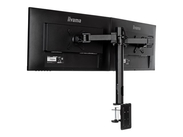 Iiyama DS1002C-B1 Befestigungskit - einstellbarer Arm - für 2 Monitore - Schwarz