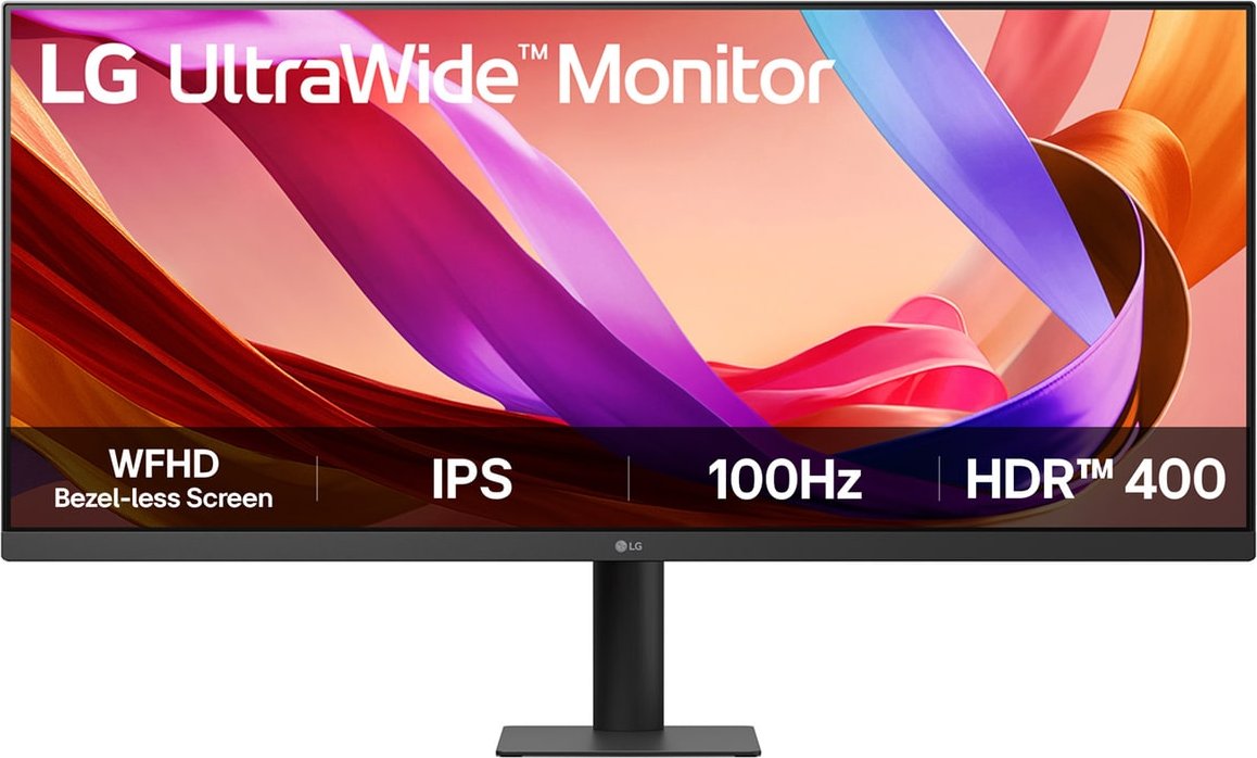 LG UltraWide 34U511A-B LED-Monitor 86.36 cm (34") - 2560 x 1080 UWFHD @ 100 Hz - IPS - 400 cd/m² - 1000:1 - DisplayHDR 400 - 1 ms - HDMI, DisplayPort - Schwarz