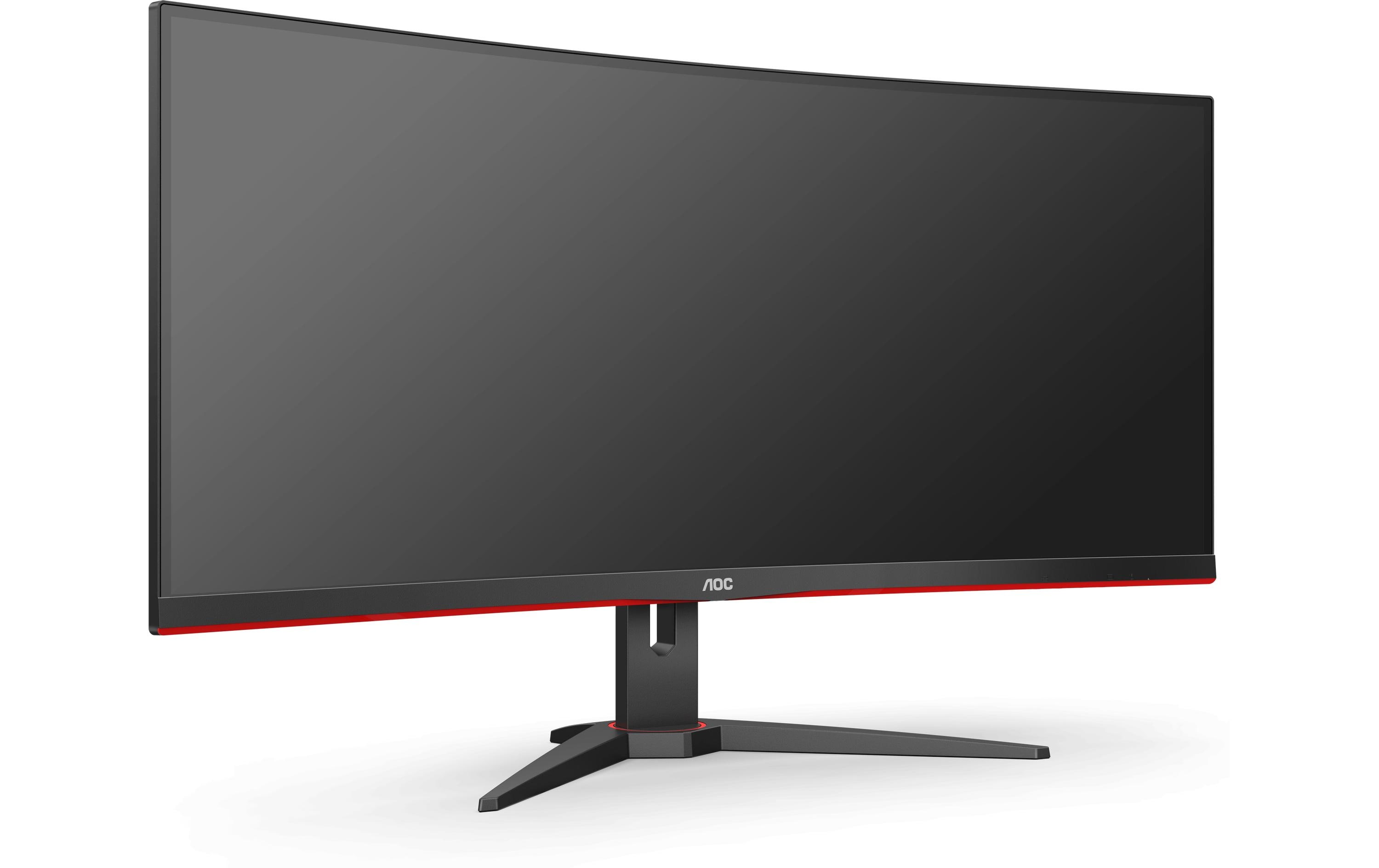 AOC Gaming CU34G2XE/BK - LED-Monitor - Gaming - gebogen - 86.4 cm (34") - 3440 x 1440 WQHD @ 144 Hz - VA - 4000:1 - HDR10 - 1 ms - HDMI, DisplayPort - Schwarz, Rot