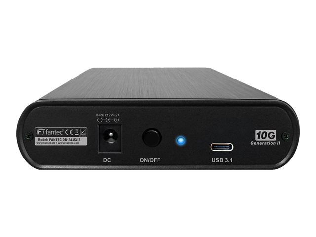 FANTEC DB-ALU31A - Speichergehäuse - SATA 6Gb/s - USB 3.1 (Gen 2)