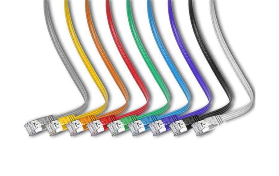 Wirewin Slim - Patch-Kabel - RJ-45 (M) zu RJ-45 (M) - 2 m - STP - CAT 6 - geformt, ohne Haken, flach - weiß