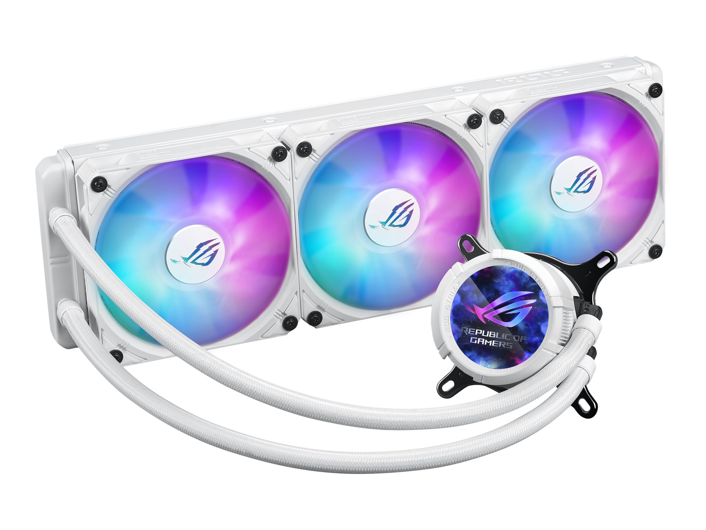 ASUS ROG STRIX LC III 360 ARGB LCD - White Edition - Prozessor-Flüssigkeitskühlsystem