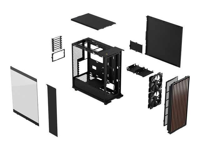 Fractal Design PC-Gehäuse North TG Schwarz