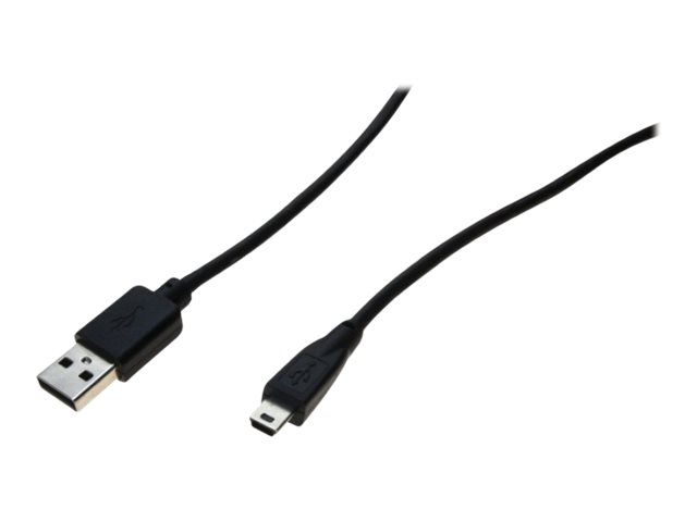 exertis Connect - USB-Kabel - USB (M) zu Mini-USB, Typ B (M) - USB 2.0 - 5 m - Schwarz
