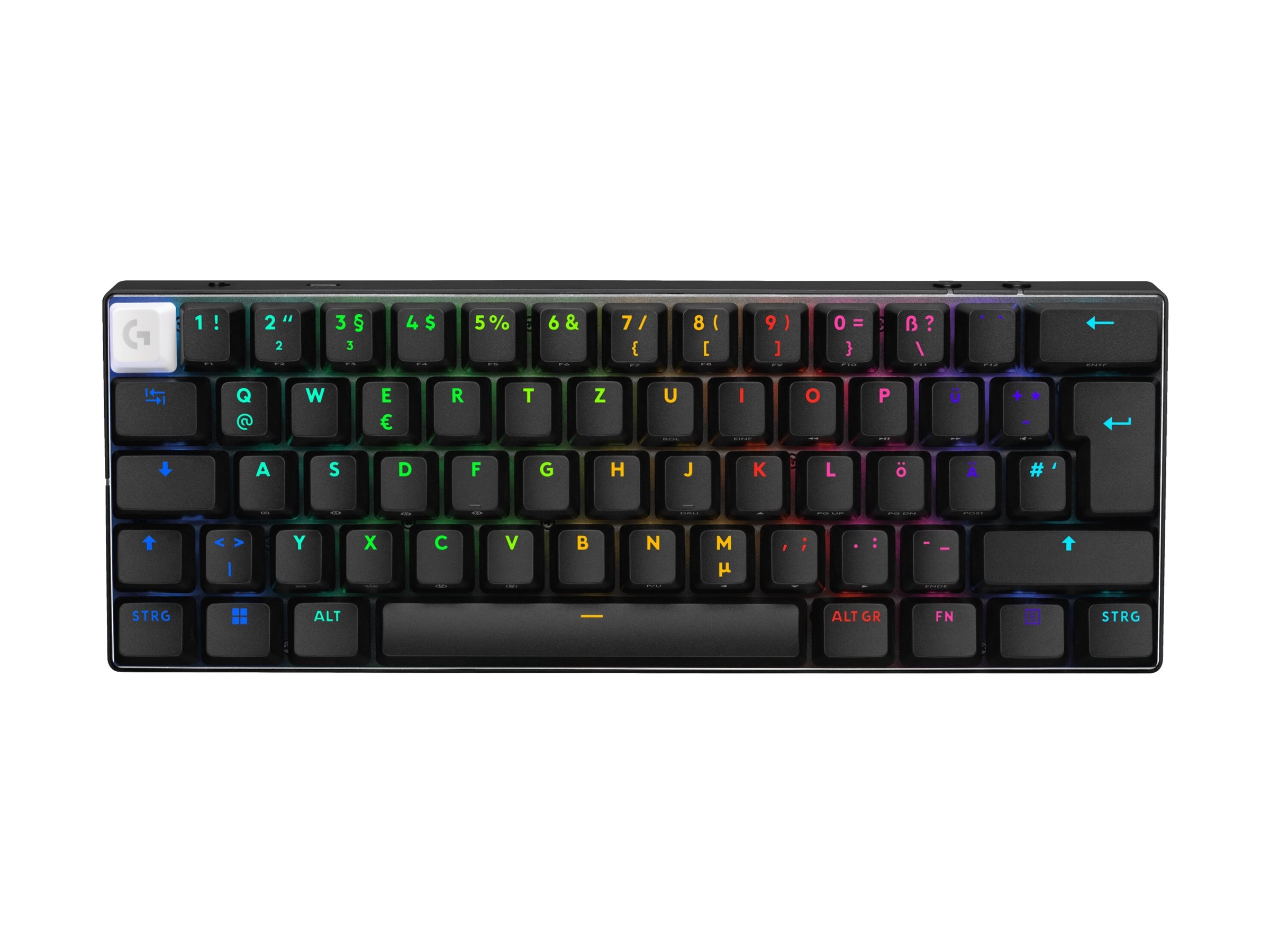 Logitech G PRO X 60 - Tastatur - Gaming - 60% TKL - QWERTY - US International - weiß Eingabegerät