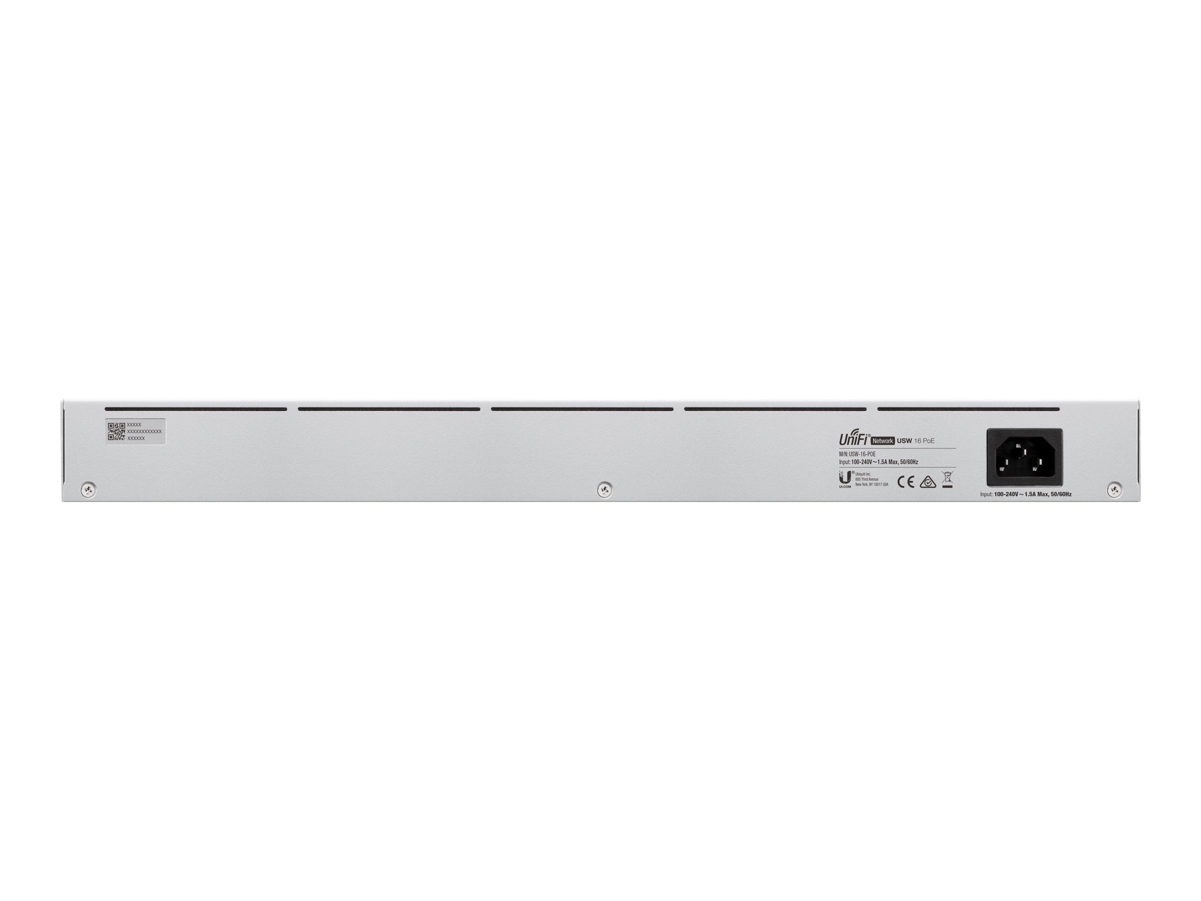 Ubiquiti UniFiSwitch 16 Rackmount Gigabit Managed Switch, 16x RJ-45, 2x SFP, PoE+, Gen2 (USW-16-POE)