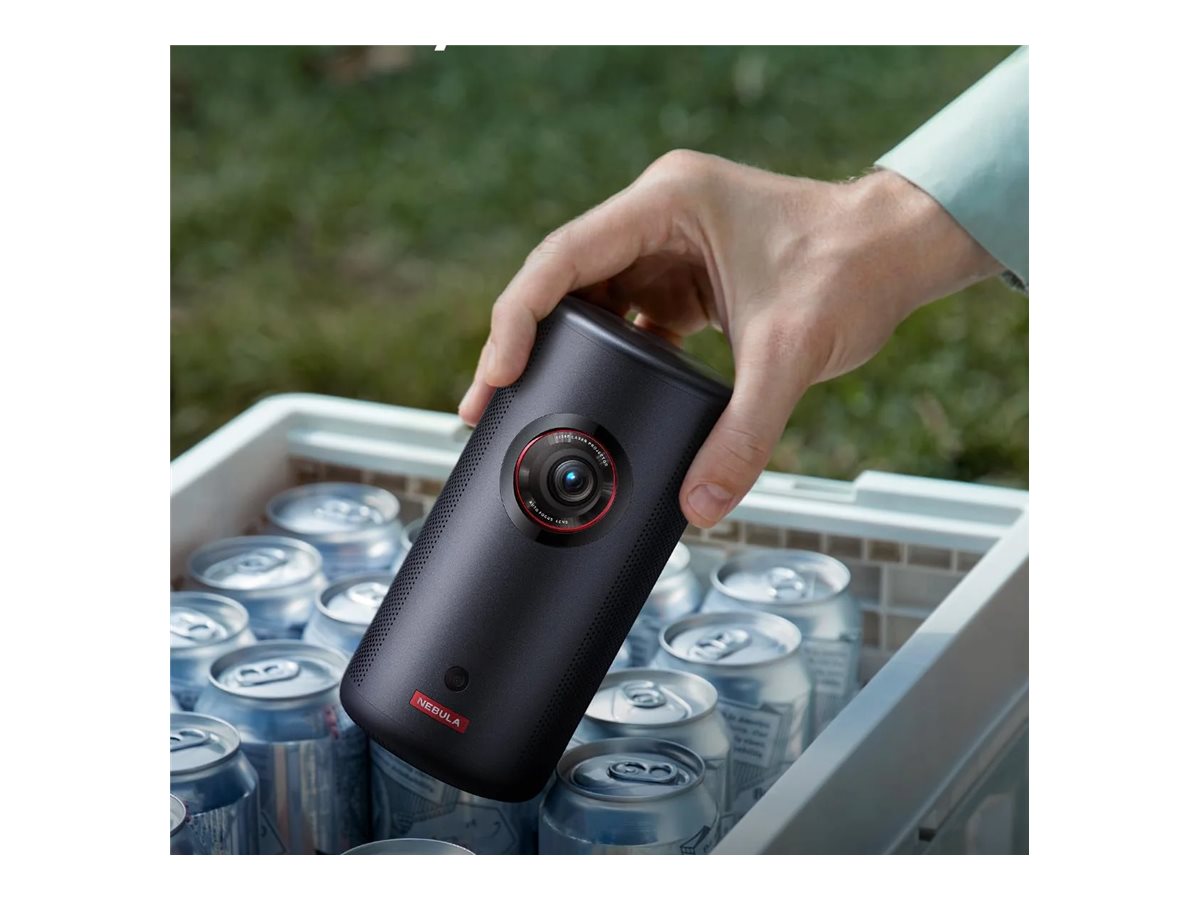 Nebula Capsule 3 Laser - DLP-Projektor - tragbar - 802.11a/b/g/n/ac wireless / Bluetooth 5.1 - Schwarz