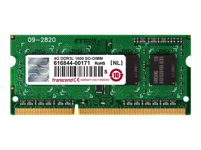 Transcend - DDR3L - Modul - 4 GB - SO DIMM 204-PIN - 1600 MHz / PC3L-12800 - ungepuffert