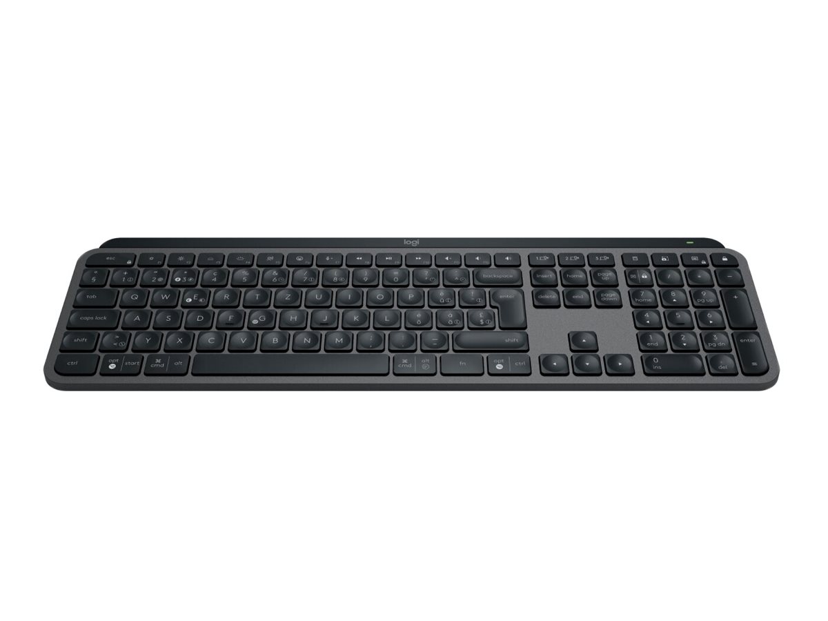 Logitech MX Keys S - Tastatur - QWERTZ - Deutsch - Graphite - mit Palm Rest Eingabegerät