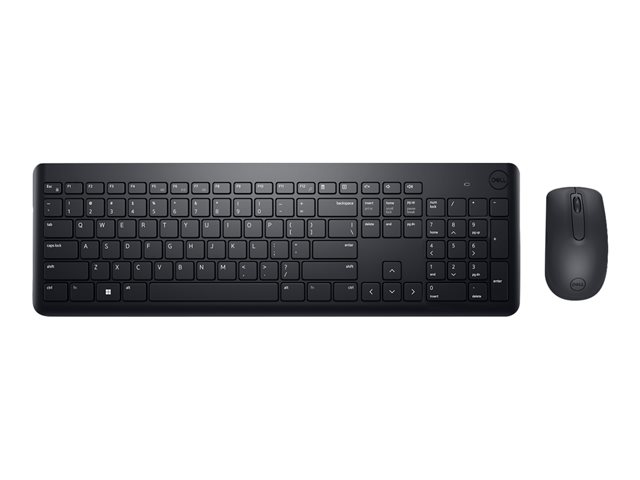 Dell Keyboard and Mouse KM3322W - Tastatur-und-Maus-Set - kabellos - 2.4 GHz - QWERTY - International Englisch - Schwarz - mit 3 years NBD Advance Exchange