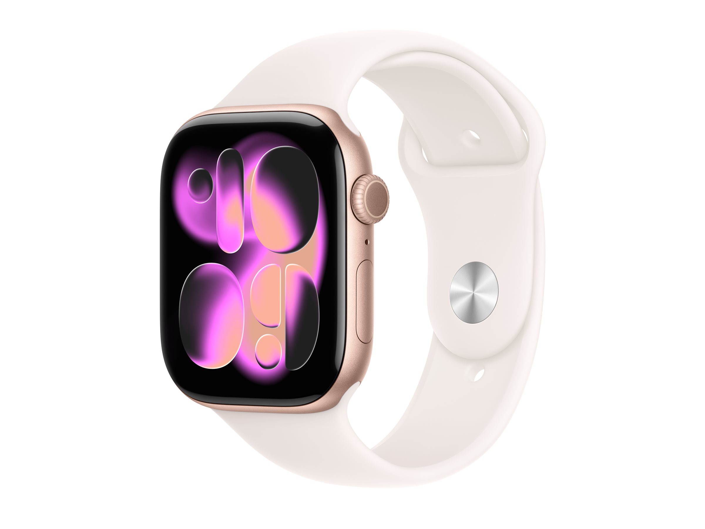 Apple Watch Series 11 GPS 46mm Rose Gold Aluminium Case with Light Blush Sport Band - M/L