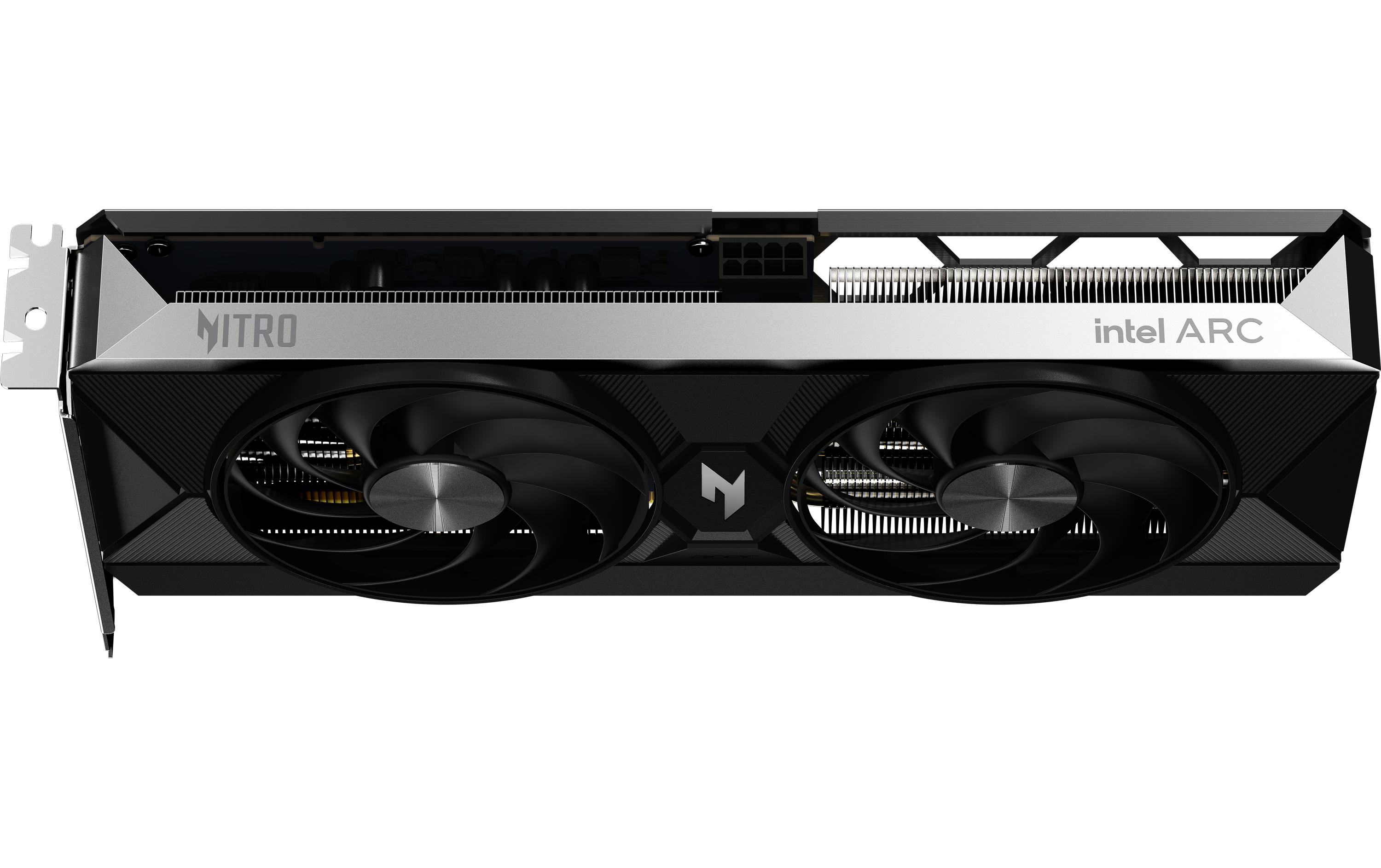 Acer Nitro Intel Arc B580 OC - Grafikkarten - Arc B580 - 12 GB GDDR6 - PCIe 4.0 x8 - HDMI, 3 x DisplayPort - Schwarz