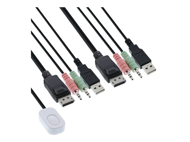 InLine - KVM-/Audio-/USB-Switch - 2 x KVM/Audio/USB - 1 lokaler Benutzer - Desktop