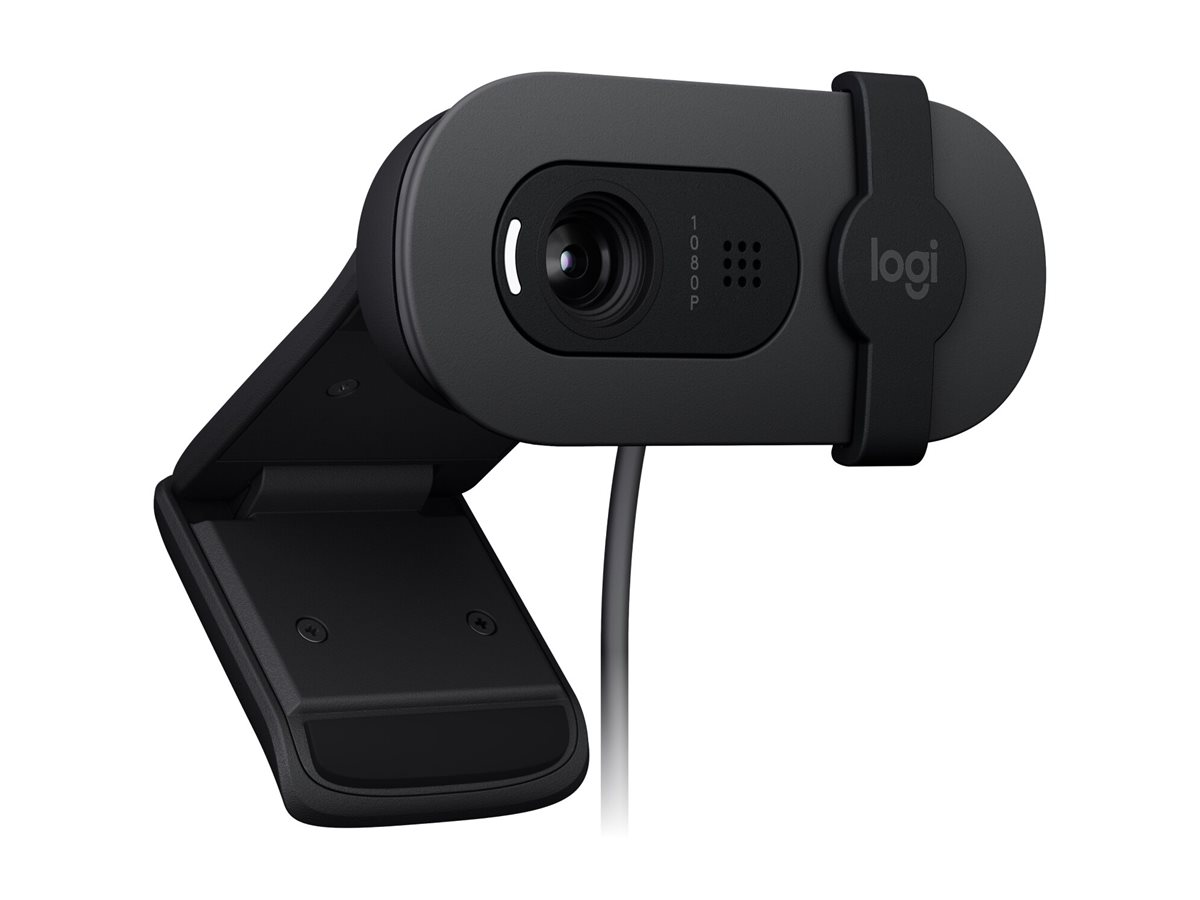 Logitech BRIO 100 - Webcam - Schwarz - 2 MP - 1920 x 1080 - 1080p, 720p - Audio - USB