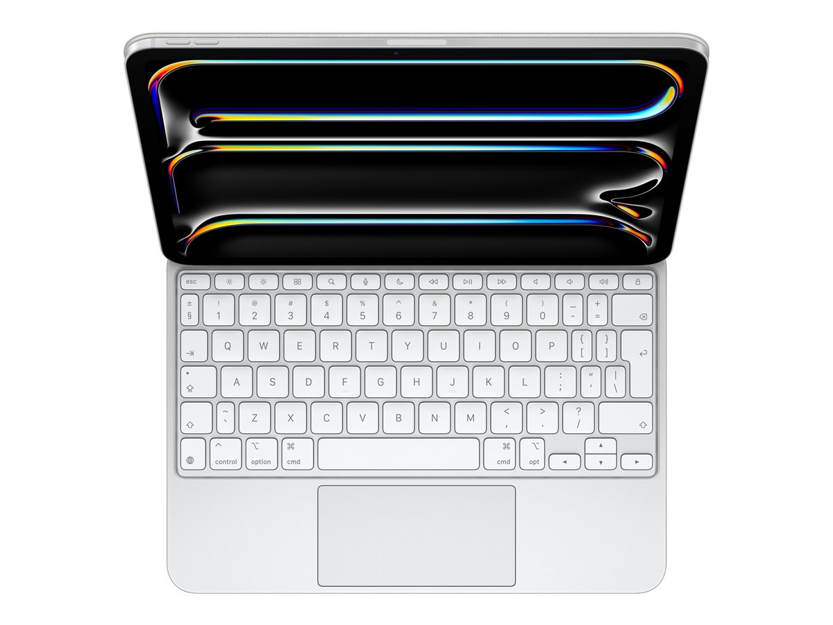 Apple Magic Keyboard - Tastatur und Foliohülle - mit Trackpad - QWERTY - International Englisch - weiß Eingabegerät