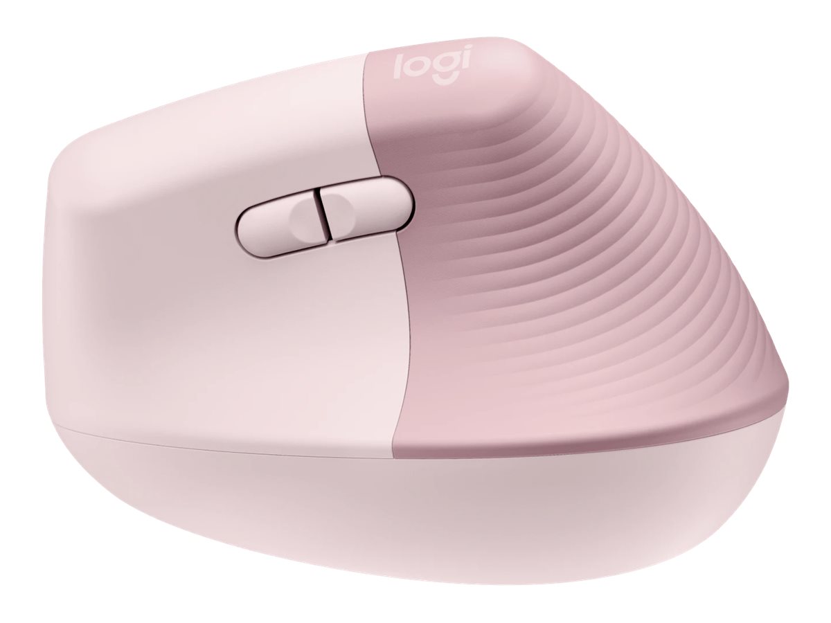 Logitech Lift Vertical Ergonomic Mouse - vertikale Maus - Bluetooth
2.4 GHz - rosé