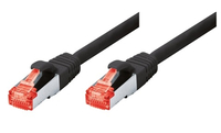 exertis Connect Tecline 0.5m Cat6 RJ-45 - 0,5 m - Cat6 - S/FTP (S-STP) - RJ-45 - RJ-45 - Schwarz - Patchkabel S/FTP (PIMF) - CAT.6 - 0.5m