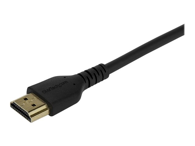 StarTech.com RHDMM1MP HDMI Kabel (1m, HDMI 2.0, 4k 60Hz, premium High Speed HDMI Kabel mit Ethernet, für Monitore oder TVs) - Premium Highspeed - HDMI-Kabel mit Ethernet - HDMI männlich zu HDMI männlich - 1 m - Schwarz - für P/N: TB3DKM2HDL