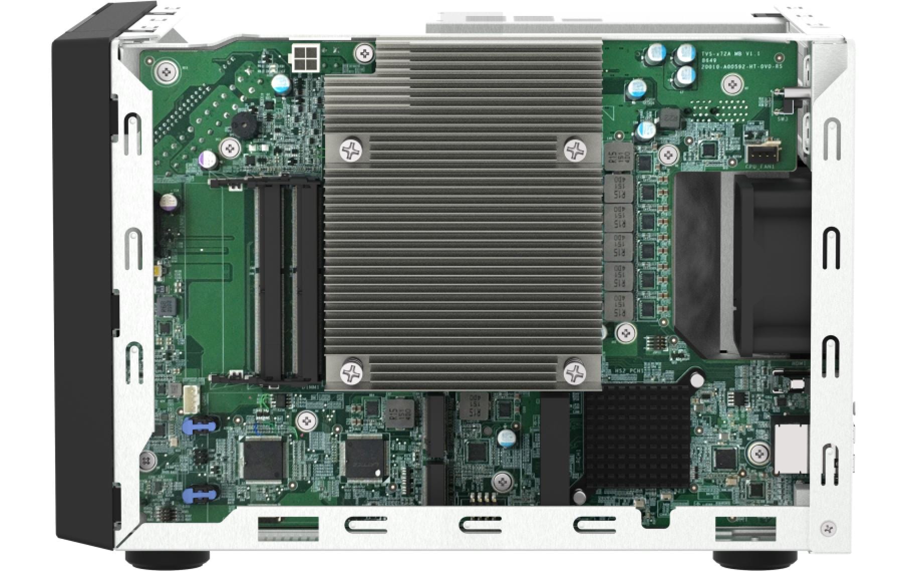 QNAP TVS-H674 - NAS-Server - 6 Schächte - SATA 6Gb/s - RAID 0, 1, 5, 6, 10, 50, JBOD, 60 - RAM 32 GB - iSCSI Support