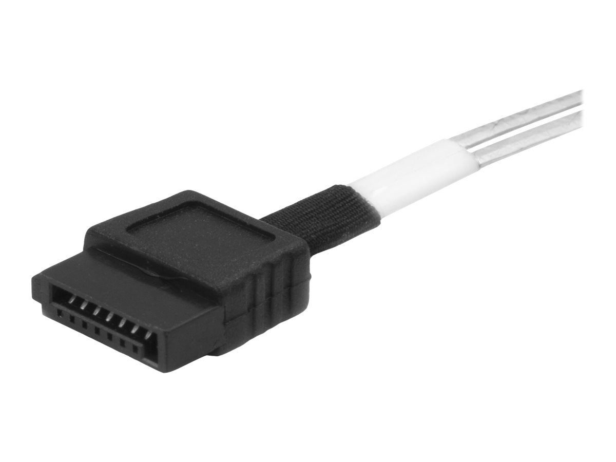 StarTech.com Internes Mini-SAS auf SATA Kabel - SFF-8643 zu 4x SATA - 1m - SATA- / SAS-Kabel - 4x Mini SAS HD (SFF-8643) (S) bis SATA (S) - 1 m - schwarz & silber - für P/N: SFF86448PLT2