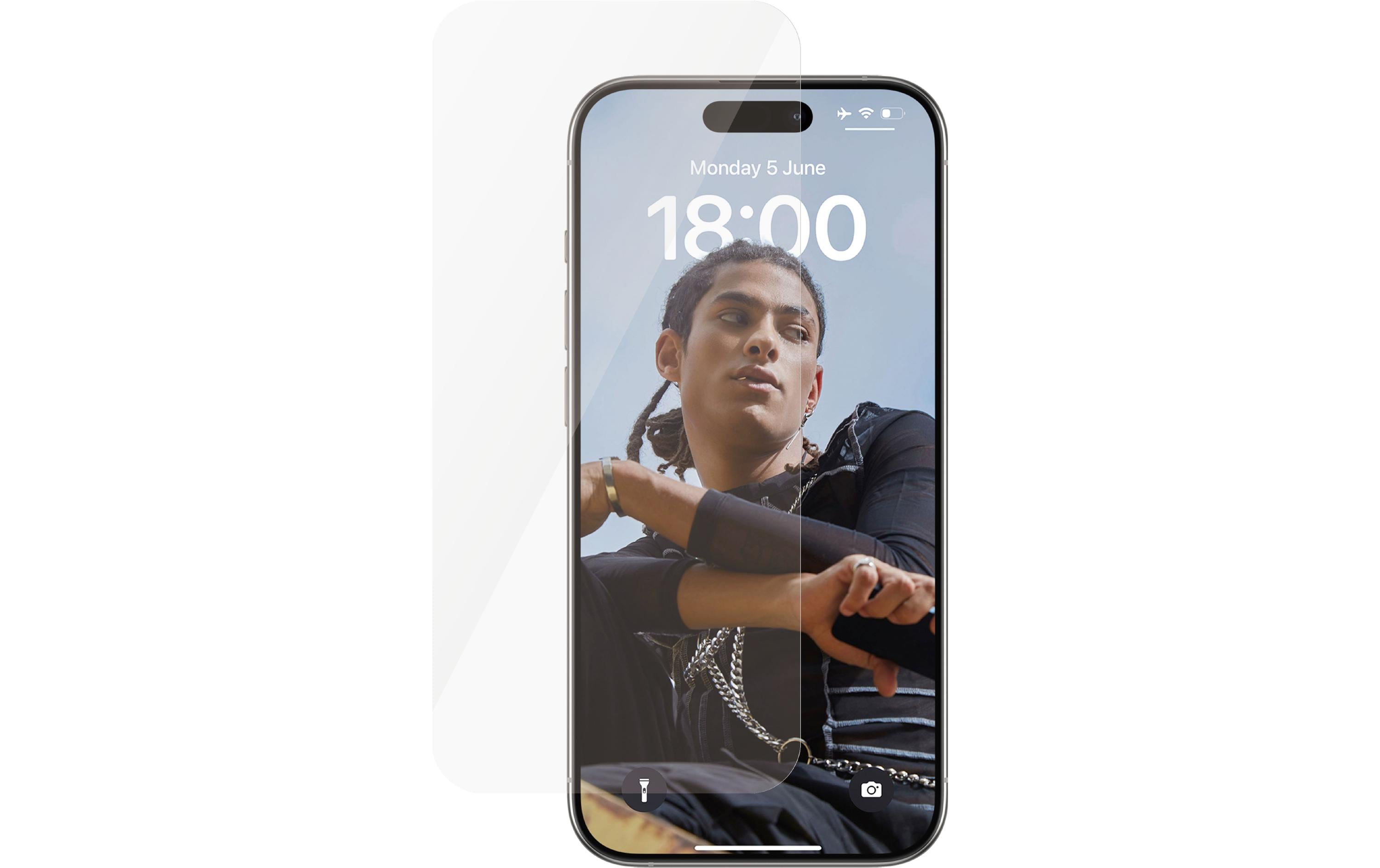 SAFE. by PanzerGlass - Bildschirmschutz für Handy - ultrabreite Passform - Glas - für Apple iPhone 15 Pro