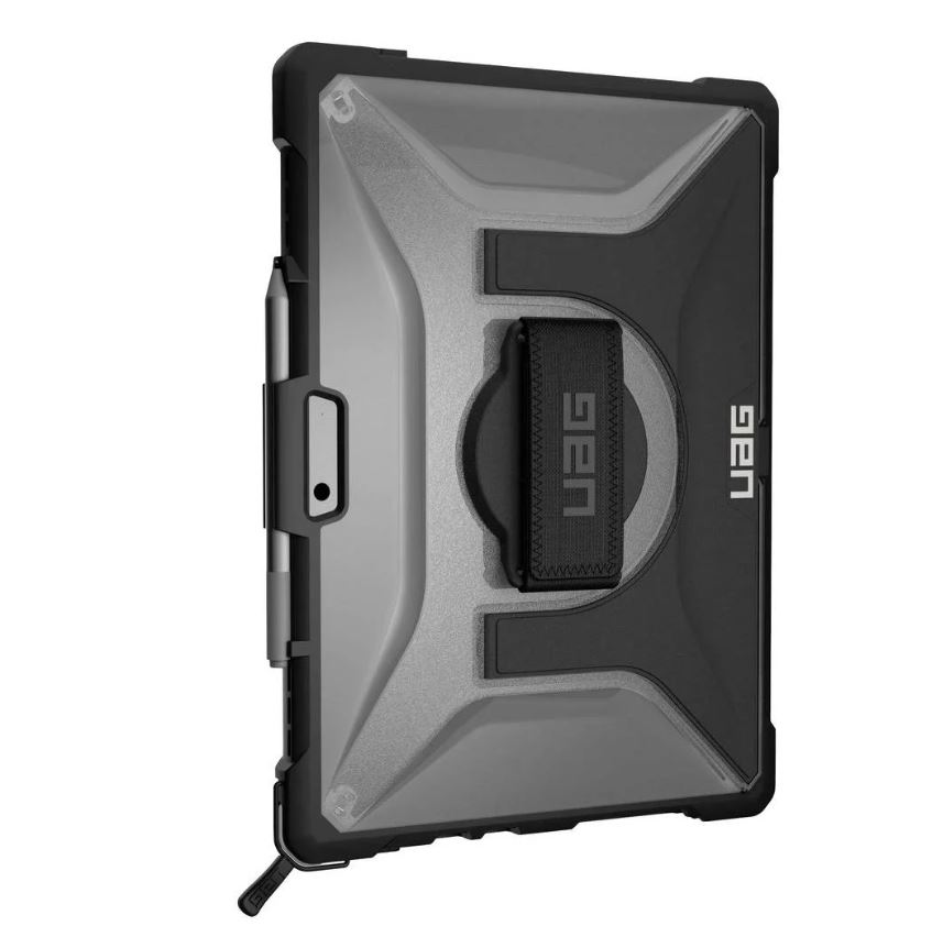 UAG Plasma Series Rugged Case for Surface Pro 9 - Plasma Series w/ Handstrap and Shoulder Strap- Clear - hintere Abdeckung für Tablet