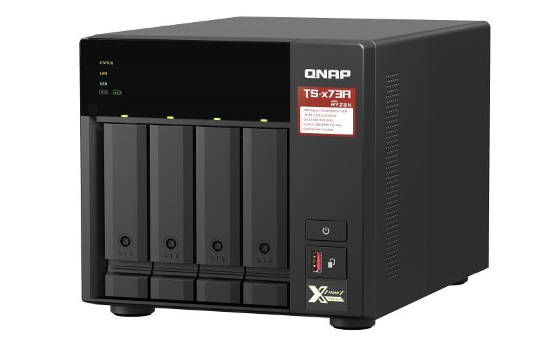 QNAP TS-473A - NAS-Server - 4 Schächte - SATA 6Gb/s - RAM 8 GB - 2.5 Gigabit Ethernet