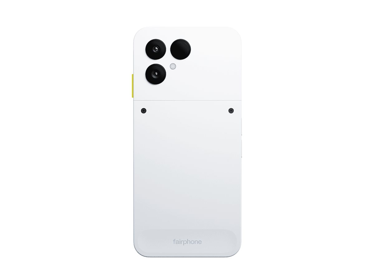 Fairphone (Gen. 6) - 5G Smartphone - Dual-SIM - RAM 8 GB / Interner Speicher 256 GB - microSD slot - OLED-Display - 6.31" - 2484 x 1116 Pixel (120 Hz) - 2 x Rückkamera 50 MP, 13 MP - front camera 32 MP - wolkenweiß