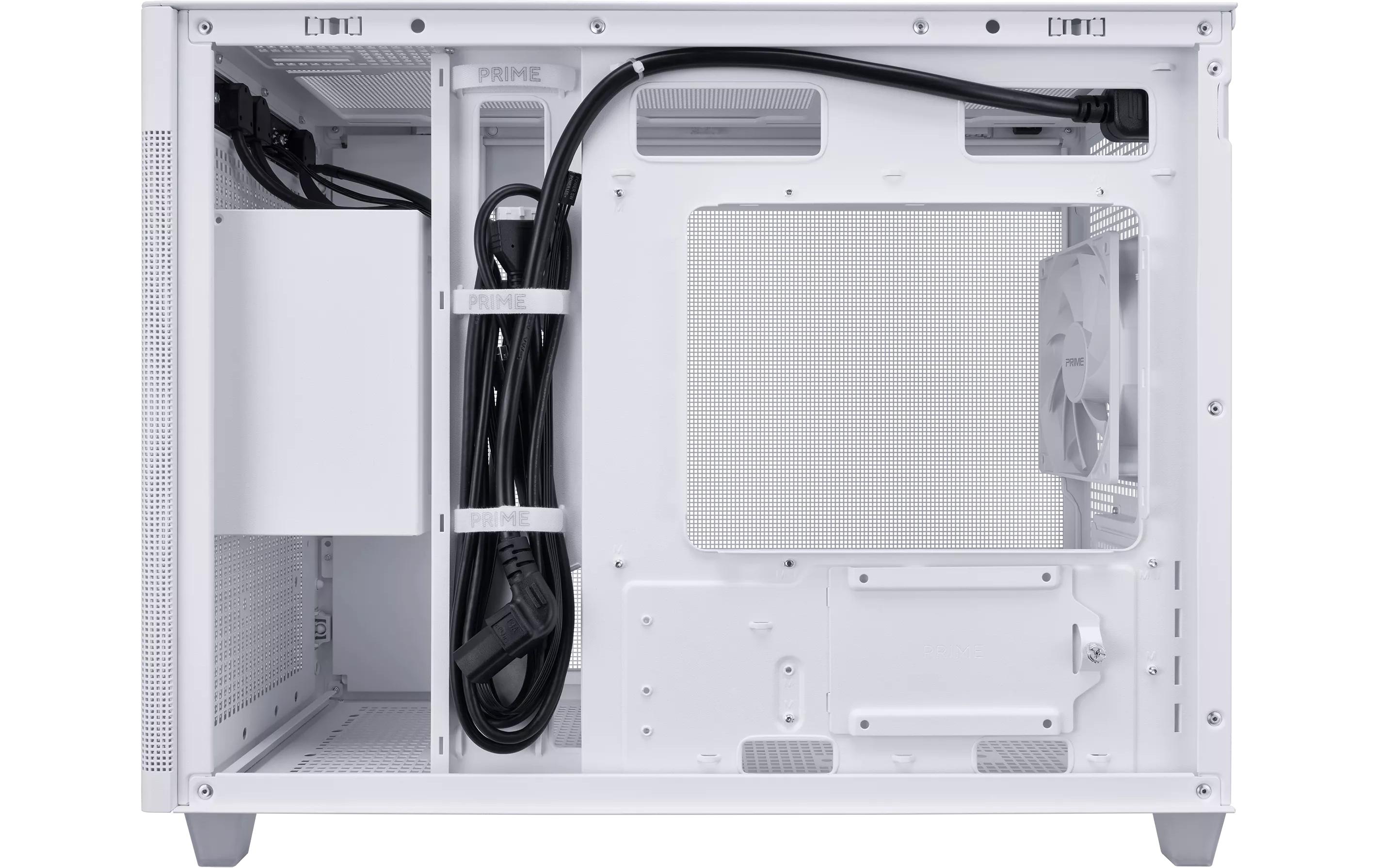 ASUS PC-Gehäuse AP201 MicroATX TG Weiss