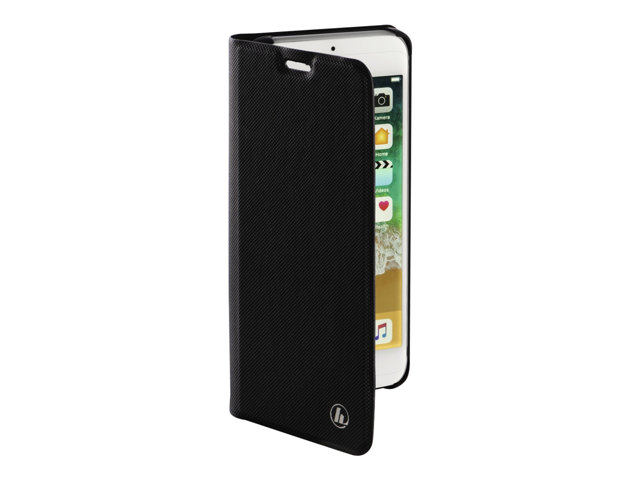 Hama Essential Line "Slim Pro" Booklet - Flip-Hülle für Mobiltelefon - Polyurethan - Schwarz - für Apple iPhone 6, 6s, 7, 8