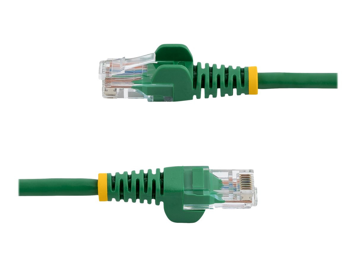StarTech.com 0,5m Cat5e Ethernet Netzwerkkabel Snagless mit RJ45 - Cat 5e UTP Kabel - Grün - Patch-Kabel - RJ-45 (M) bis RJ-45 (M) - 50 cm - UTP - CAT 5e - ohne Haken, verseilt - grün