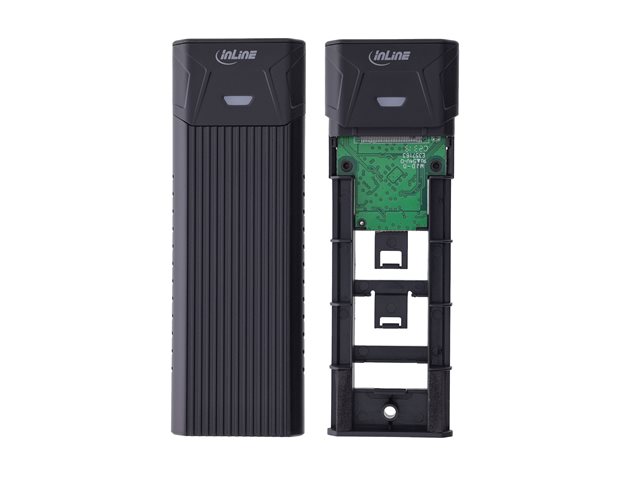 InLine - Speichergehäuse - M.2 Card (PCIe NVMe & SATA) - USB 3.2 (Gen 2)
