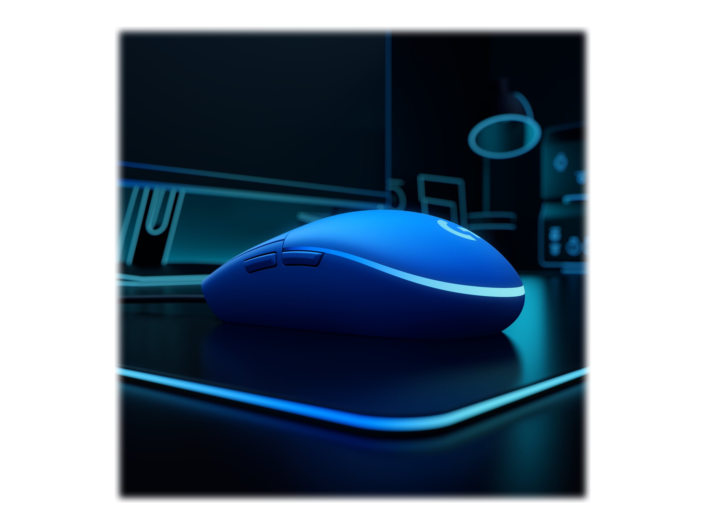 Logitech Gaming Mouse G203 LIGHTSYNC - Maus - USB - Blau