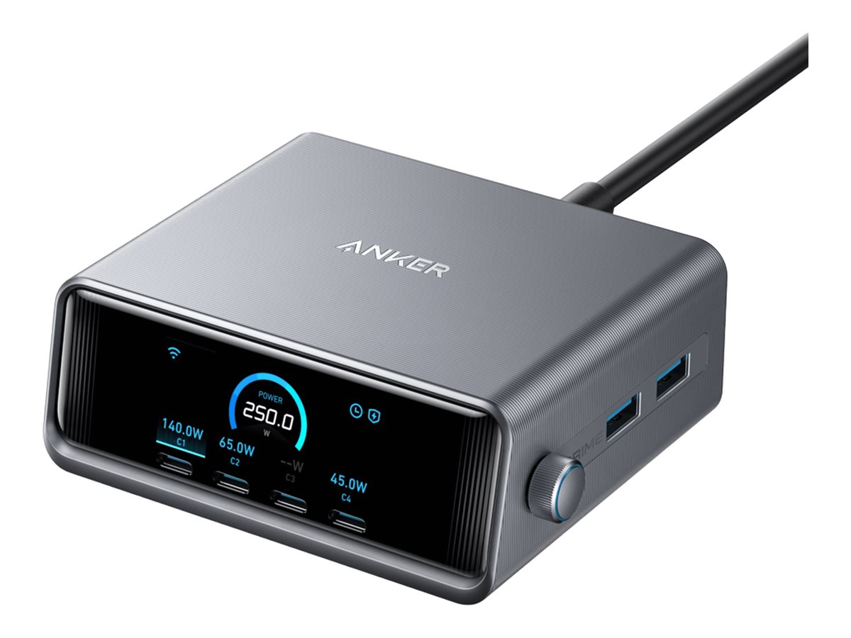 Anker Prime Netzteil - GaNPrime - 4 x USB-C
2 x USB - 250 Watt