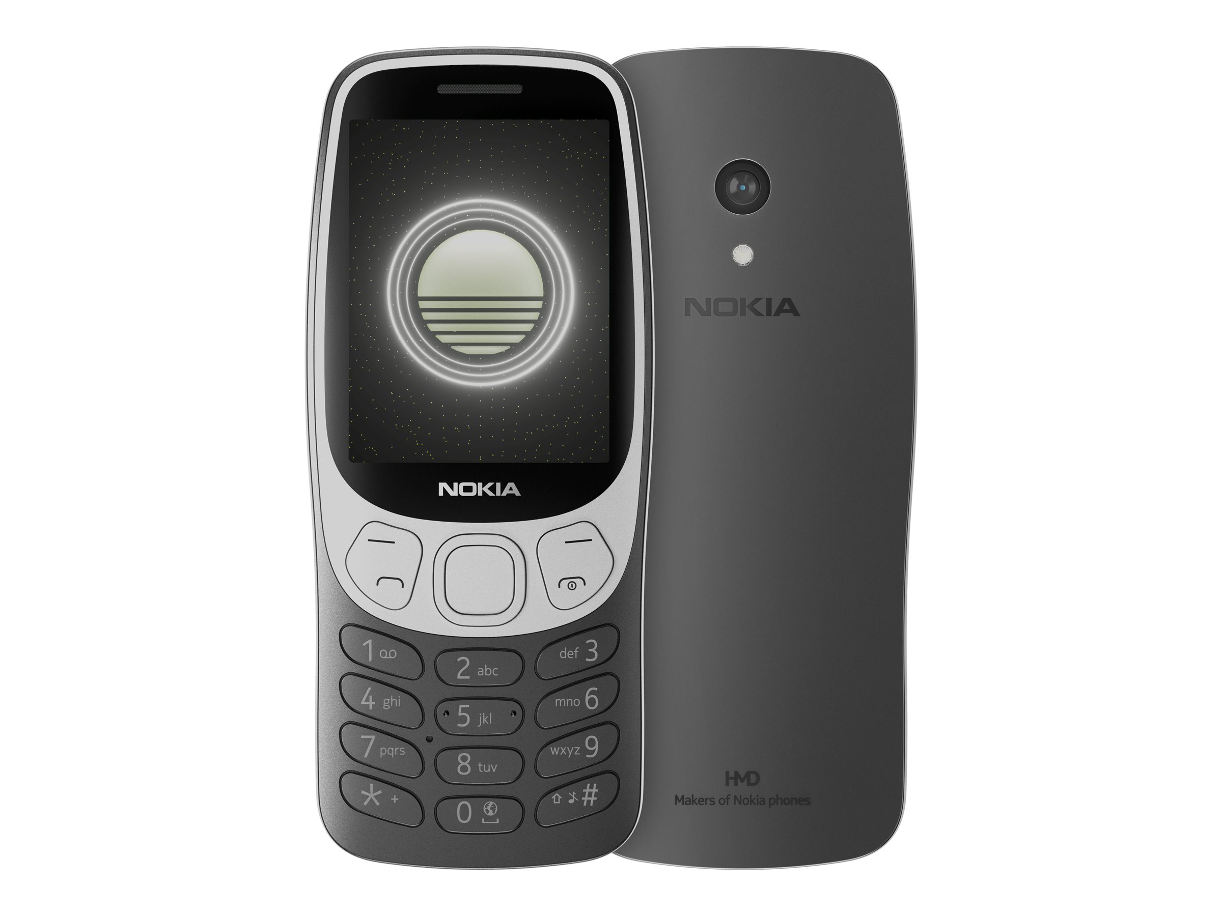 Nokia 3210 - 4G Feature Phone - Dual-SIM - RAM 64 MB / Interner Speicher 128 MB - microSD slot - rear camera 2 MP - Grunge Black