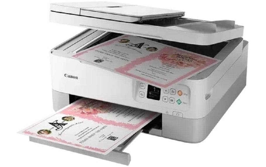 Canon PIXMA TS7451i 3 in 1 Tintenstrahl-Multifunktionsdrucker weiß